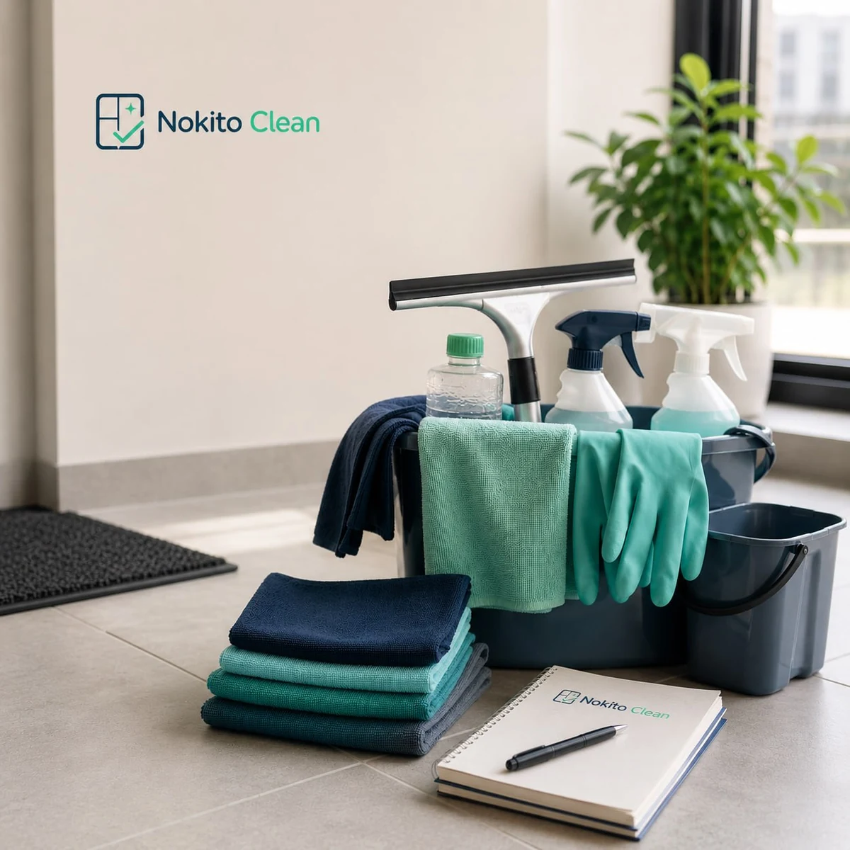 Nokito Clean - подреден почистващ инвентар преди работа във Видин